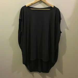 COS Charcoal Grey Slinky Oversized Top